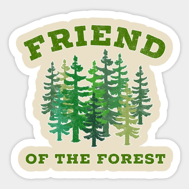 Friend Of The Forest Sticker by LittleBunnySunshine